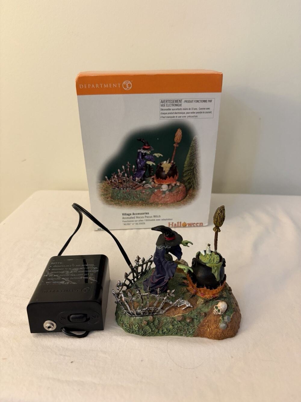Department 56 Animated Hocus Pocus Witch Halloween Village Accessory 56.52516